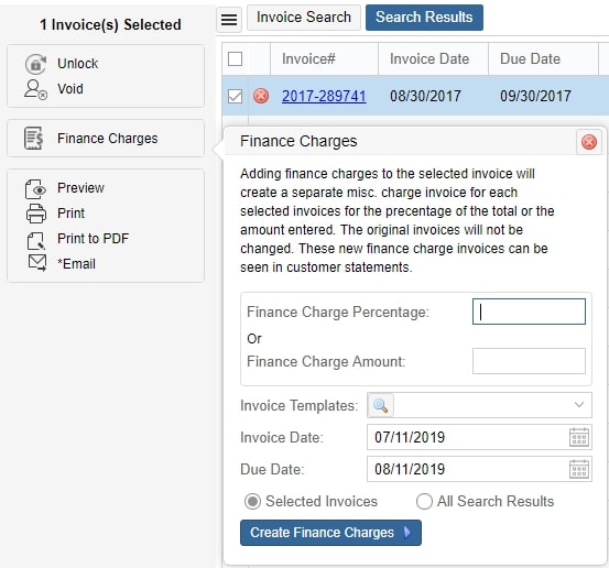 Finance Charges