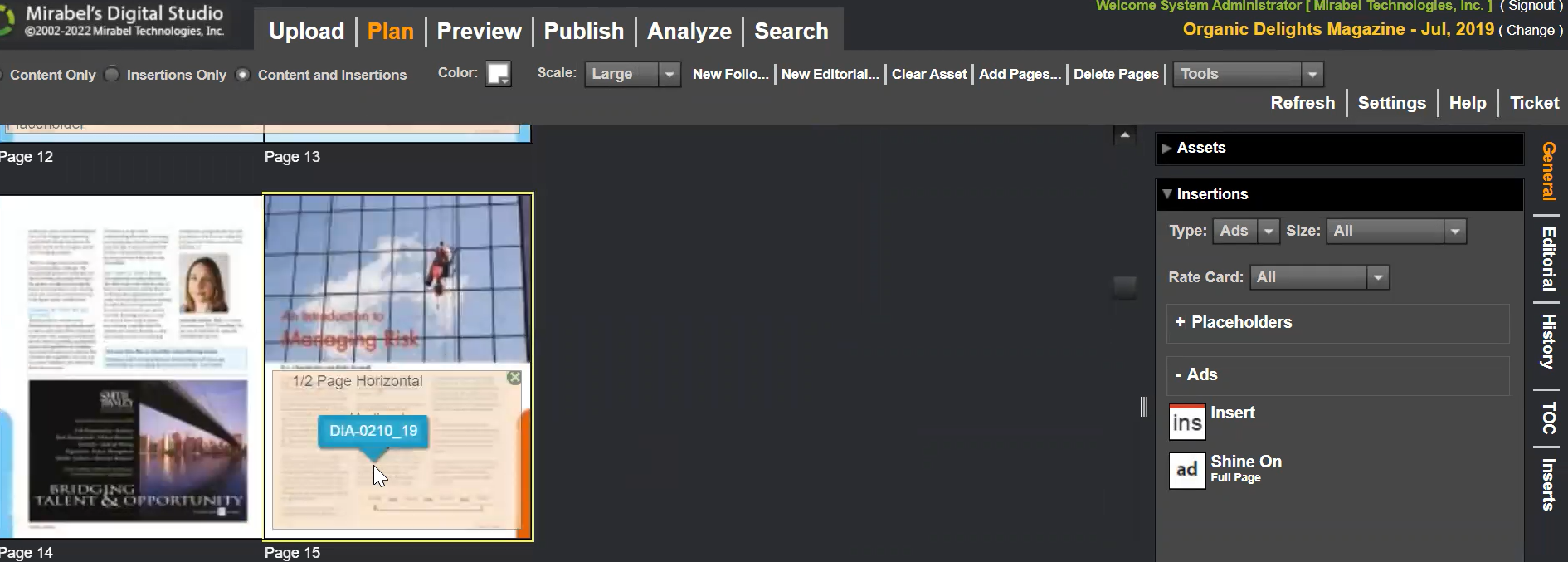 Flat Plan Overlay